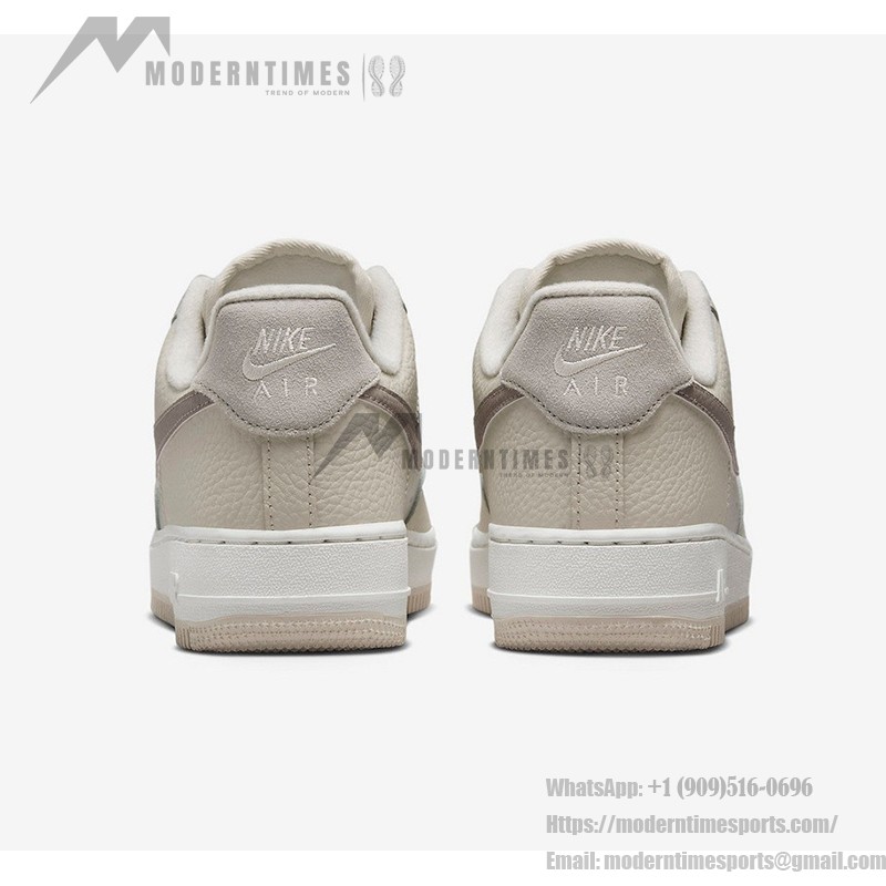 Nike Air Force 1 Low 'Neutral Tone' - Beige Leather Sneakers Nike Air Force 1 Low 'Neutral Tone' beige leather sneakers with earthy swoosh for minimalist style