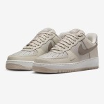 Nike Air Force 1 Low 'Neutral Tone' - Beige Leather Sneakers Nike Air Force 1 Low 'Neutral Tone' beige leather sneakers with earthy swoosh for minimalist style