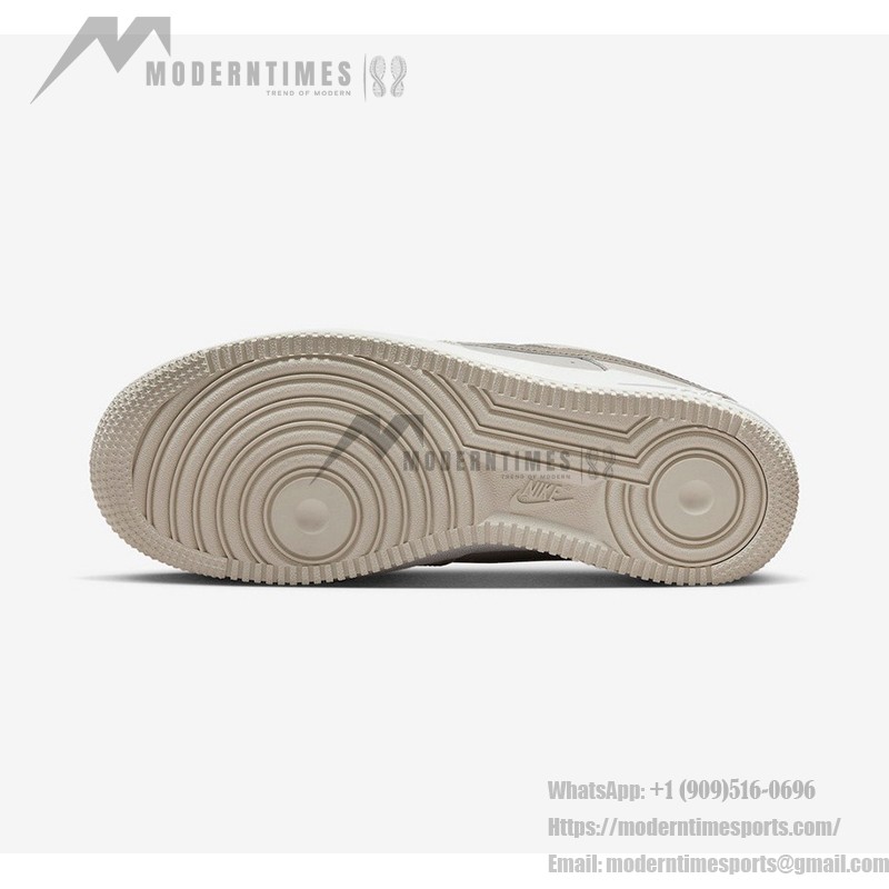 Nike Air Force 1 Low 'Neutral Tone' - Beige Leather Sneakers Nike Air Force 1 Low 'Neutral Tone' beige leather sneakers with earthy swoosh for minimalist style