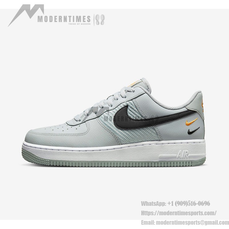 Nike Air Force 1 Low FD0666-002 - トリプルスウッシュライトグレースニーカー Nike Air Force 1 Low FD0666-002 - トリプルスウッシュデザインのライトグレースニーカー