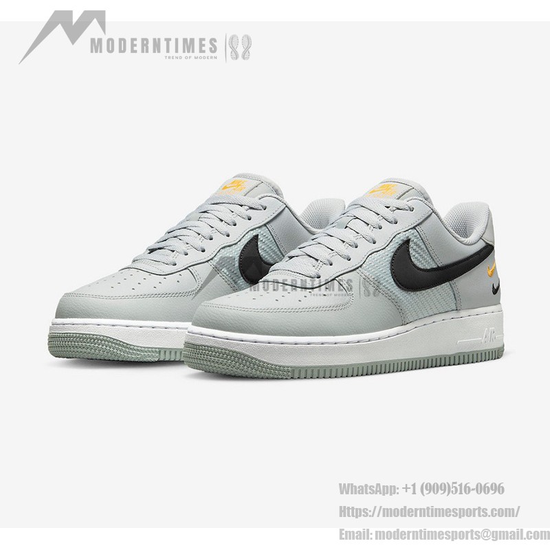 Nike Air Force 1 Low FD0666-002 - トリプルスウッシュライトグレースニーカー Nike Air Force 1 Low FD0666-002 - トリプルスウッシュデザインのライトグレースニーカー