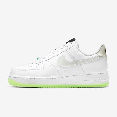 ナイキ エア フォース 1 ロー 'Have A Nike Day' - 透明スウッシュとネオングリーンソールが特徴のホワイトスニーカー | CT3228-100