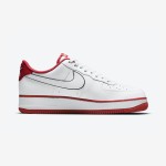 Nike Air Force 1 Low 'Hello' - ホワイト&レッドスニーカー Nike Air Force 1 Low 'Hello' - 赤のアクセントとHelloのブランディングが特徴のホワイトスニーカー