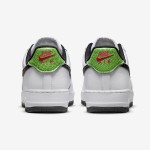 ナイキ エア フォース 1 ロー "Just Do It" - 白 ブラック & レッドのディテール ナイキ エア フォース 1 ロー "Just Do It" 白のスニーカー ブラックとレッドのディテール