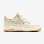 Nike Air Force 1 Low "NAI-KE" FN0369-101 - レトロな編み込みデザイン Nike Air Force 1 Low "NAI-KE" FN0369-101 - 編み込みパネル付きクリームレザー