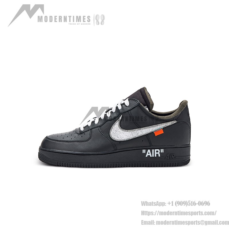 Nike Air Force 1 Low OFF-WHITE "MoMA" AV5210-001 Nike Air Force 1 Low OFF-WHITE "MoMA" AV5210-001 - メタリックスウッシュ付きブラックスニーカー