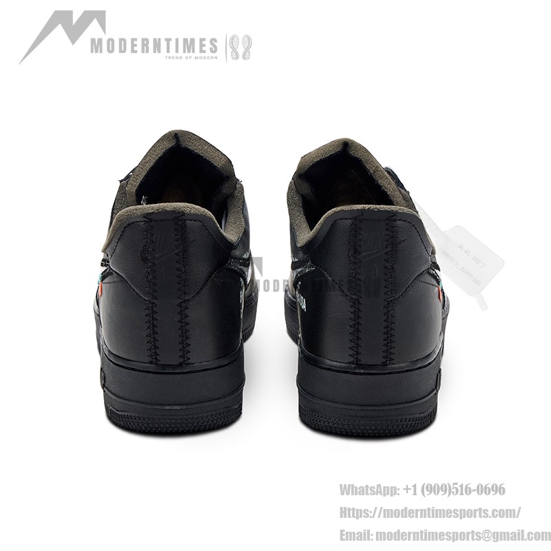 Nike Air Force 1 Low OFF-WHITE "MoMA" AV5210-001 Nike Air Force 1 Low OFF-WHITE "MoMA" AV5210-001 - メタリックスウッシュ付きブラックスニーカー