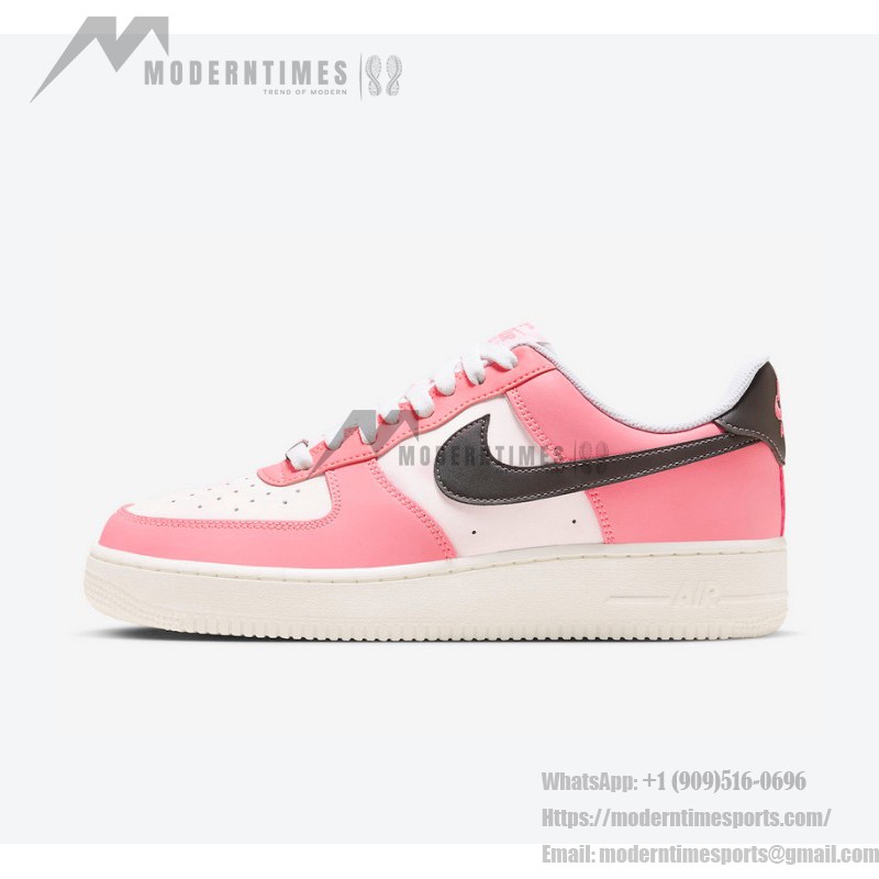 ナイキ エア フォース 1 ロー "Pink Foam" FQ6850-621 - 鮮やかなピンクのスタイリッシュスニーカー ナイキ エア フォース 1 ロー "Pink Foam" FQ6850-621 - ブラックスウッシュが特徴のピンクレザー
