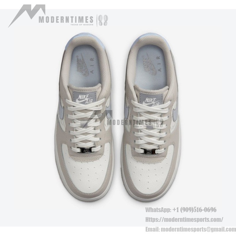 ナイキ エア フォース 1 ロー "Reflective Swooshes" DR7857-101 - モダンなストリートウェア ナイキ エア フォース 1 ロー "Reflective Swooshes" DR7857-101 - リフレクティブスウッシュ付きオフホワイトレザー