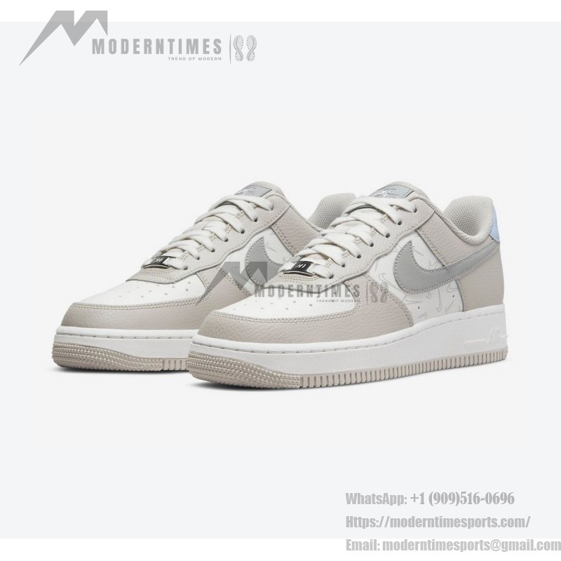 ナイキ エア フォース 1 ロー "Reflective Swooshes" DR7857-101 - モダンなストリートウェア ナイキ エア フォース 1 ロー "Reflective Swooshes" DR7857-101 - リフレクティブスウッシュ付きオフホワイトレザー