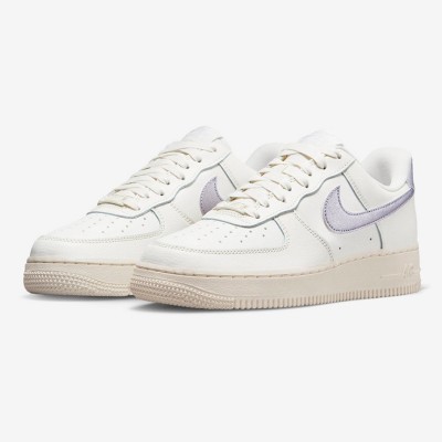 ナイキ エア フォース 1 ロー WMNS "Oxygen Purple" DV7470-100 - ホワイト＆ラベンダーカラーのミニマルスニーカー