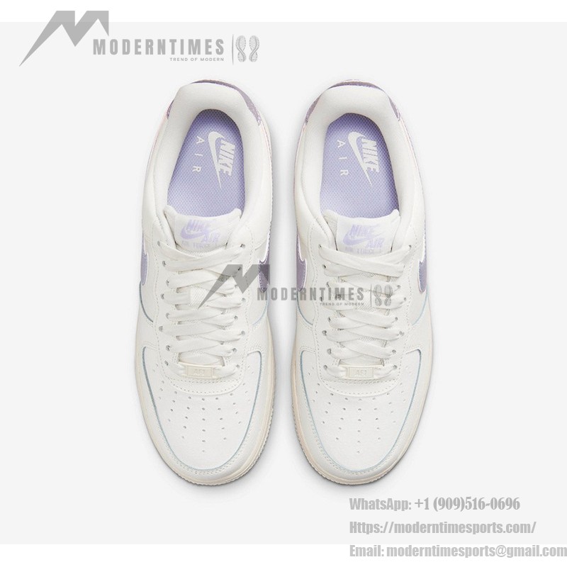 ナイキ エア フォース 1 ロー WMNS "Oxygen Purple" - ホワイト&ラベンダーデザイン ナイキ エア フォース 1 ロー WMNS "Oxygen Purple" DV7470-100 - ホワイト&ラベンダーミニマルスニーカー
