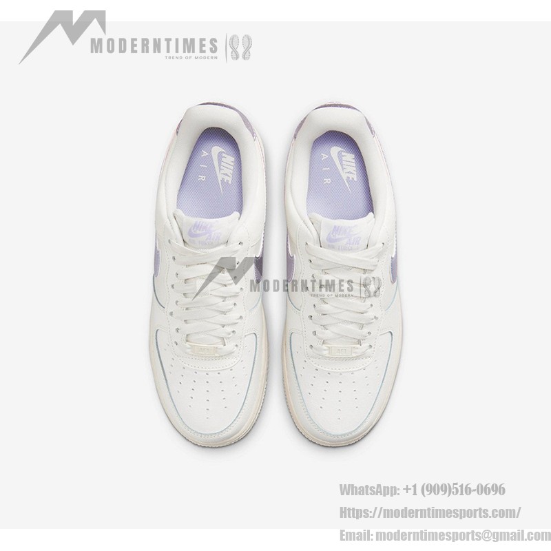 ナイキ エア フォース 1 ロー WMNS "Oxygen Purple" - ホワイト&ラベンダーデザイン ナイキ エア フォース 1 ロー WMNS "Oxygen Purple" DV7470-100 - ホワイト&ラベンダーミニマルスニーカー