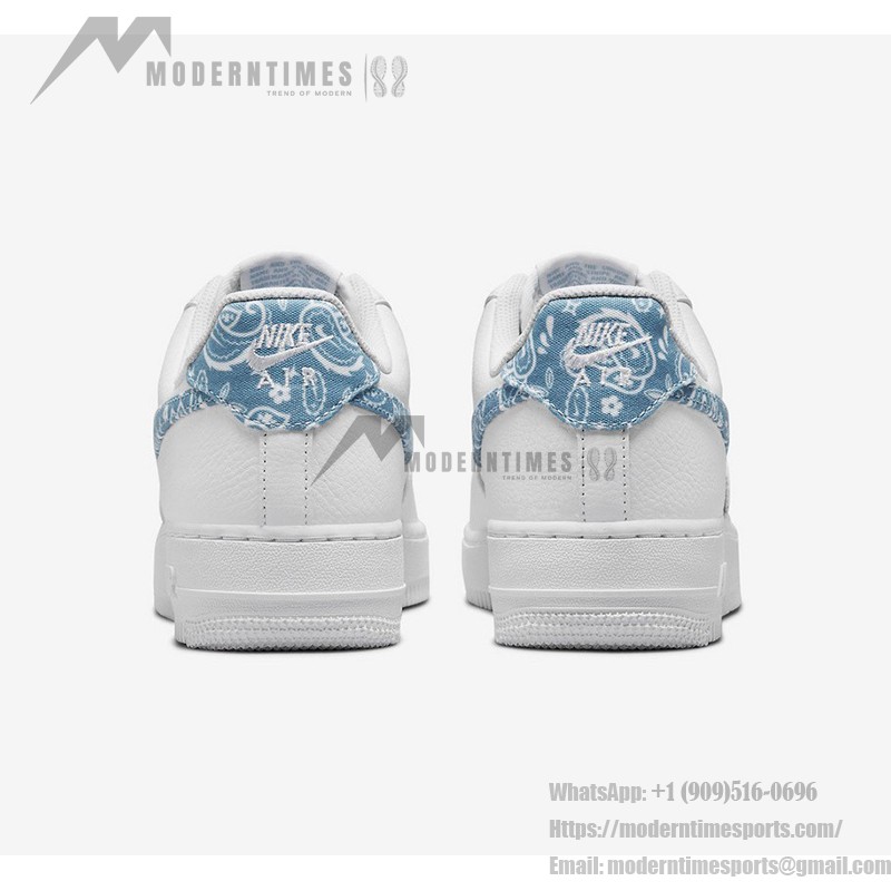 Nike Air Force 1 Low WMNS "Blue Paisley" DH4406-100 ホワイトにブルーペイズリーアクセントが施された Nike Air Force 1 Low WMNS "Blue Paisley"