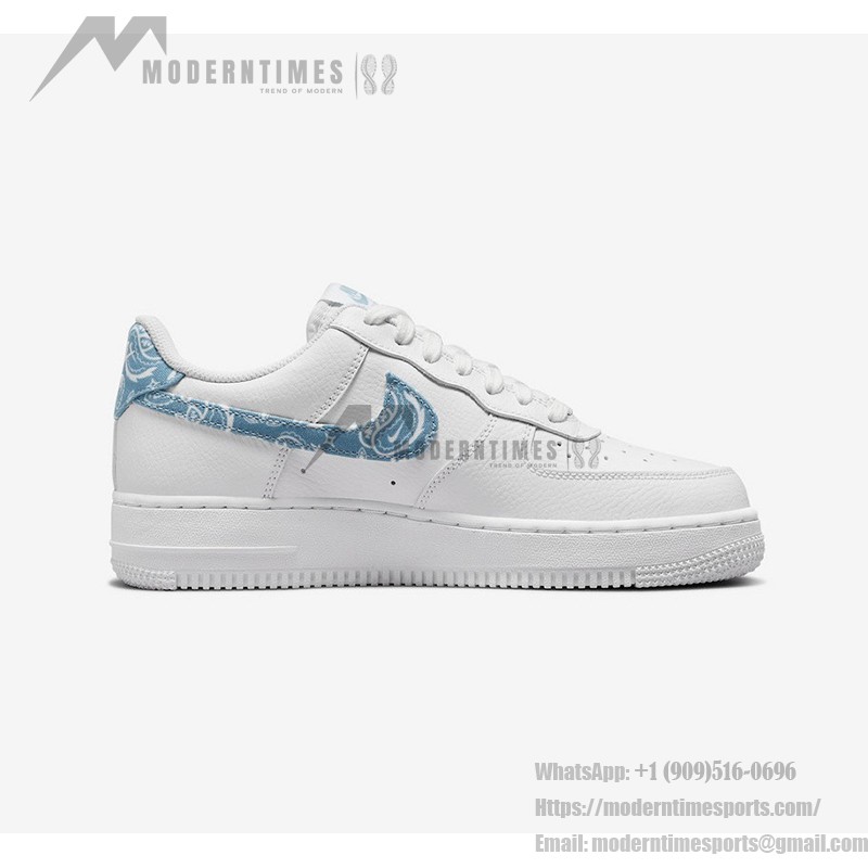 Nike Air Force 1 Low WMNS "Blue Paisley" DH4406-100 ホワイトにブルーペイズリーアクセントが施された Nike Air Force 1 Low WMNS "Blue Paisley"