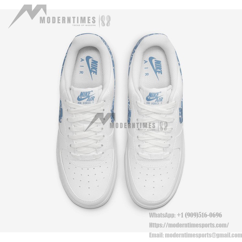 Nike Air Force 1 Low WMNS "Blue Paisley" DH4406-100 ホワイトにブルーペイズリーアクセントが施された Nike Air Force 1 Low WMNS "Blue Paisley"