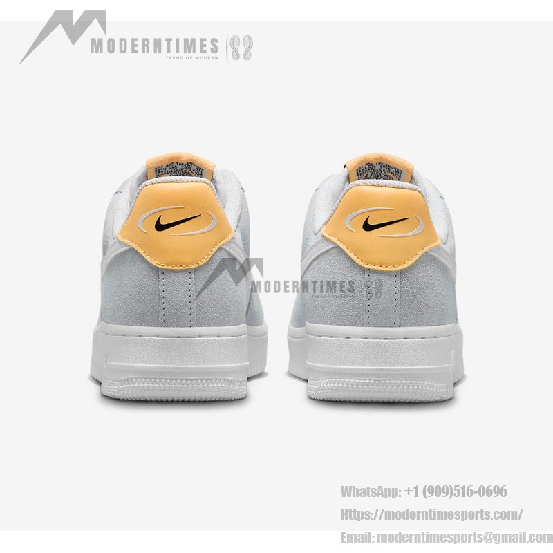 Nike Air Force 1 Low WMNS "Pure Platinum" FQ7779-001 Nike Air Force 1 Low WMNS "Pure Platinum" sneakers in white and gray with yellow accents