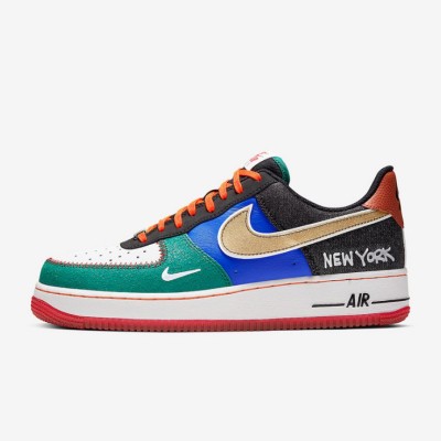 Nike Air Force 1 Low「What The NYC」CT3610-100 - ニューヨークにインスパイアされた多色パッチワークスニーカー