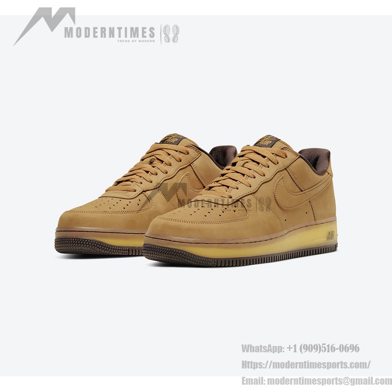 ナイキ エア フォース 1 ロー "Wheat Mocha" DC7504-700 - プレミアムヌバックスニーカー ナイキ エア フォース 1 ロー "Wheat Mocha" DC7504-700 小麦色とモカトーンのプレミアムヌバックスニーカー