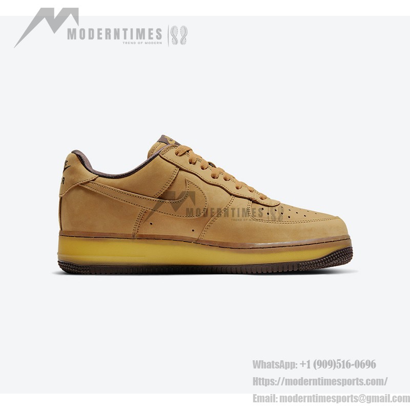 ナイキ エア フォース 1 ロー "Wheat Mocha" DC7504-700 - プレミアムヌバックスニーカー ナイキ エア フォース 1 ロー "Wheat Mocha" DC7504-700 小麦色とモカトーンのプレミアムヌバックスニーカー