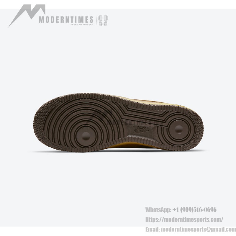 ナイキ エア フォース 1 ロー "Wheat Mocha" DC7504-700 - プレミアムヌバックスニーカー ナイキ エア フォース 1 ロー "Wheat Mocha" DC7504-700 小麦色とモカトーンのプレミアムヌバックスニーカー