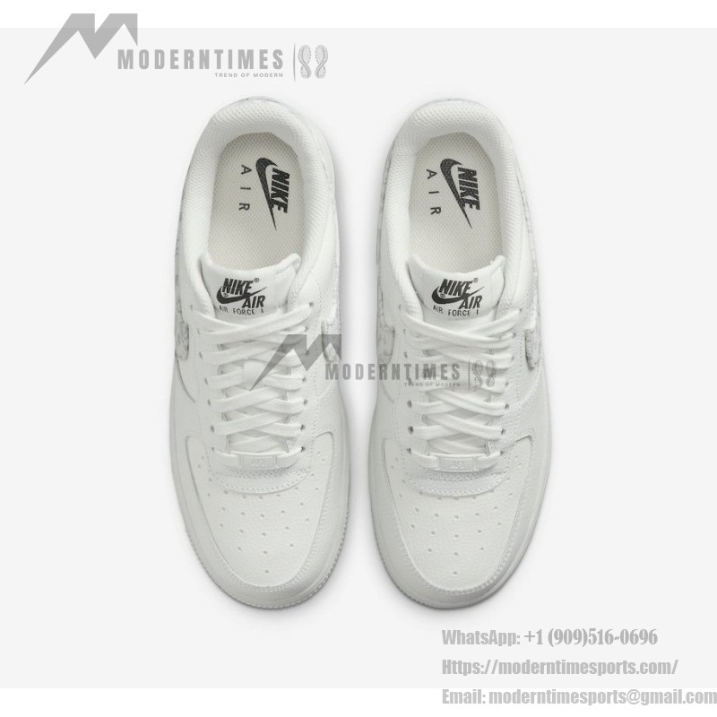 Nike Air Force 1 Low "White Paisley" - エレガントなホワイトスニーカー Nike Air Force 1 Low "White Paisley" DJ9942-100 クラシックホワイトスニーカー