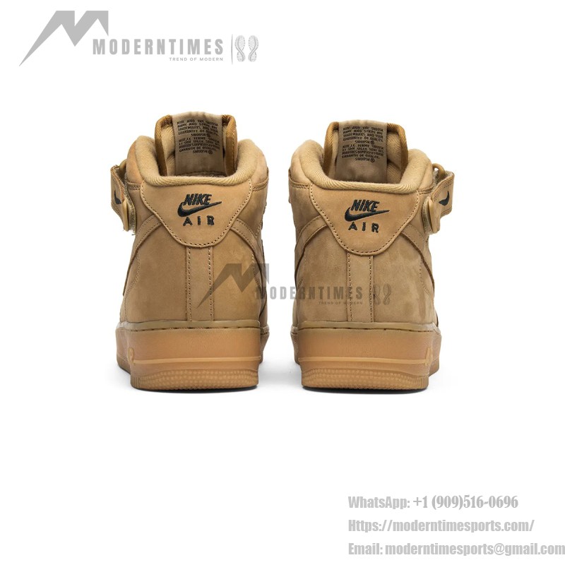 Nike Air Force 1 Mid 'Flax' - クラシックなウィートスエード ミッドトップスニーカー Nike Air Force 1 Mid 'Flax' 715889-200 - 秋冬にぴったりのウィートスエード ミッドトップスニーカー