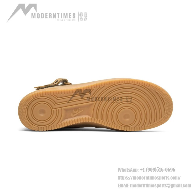 Nike Air Force 1 Mid 'Flax' - クラシックなウィートスエード ミッドトップスニーカー Nike Air Force 1 Mid 'Flax' 715889-200 - 秋冬にぴったりのウィートスエード ミッドトップスニーカー