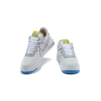 ナイキ エア フォース 1 リアクト "White/Blue/Yellow" CT1020-100 スタイリッシュスニーカー | 爽やかな配色と快適さ