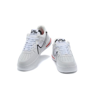 ナイキ エア フォース 1 リアクト "White/Black/Red" CD4366-100 スタイリッシュスニーカー | クラシックとモダンな快適性の融合