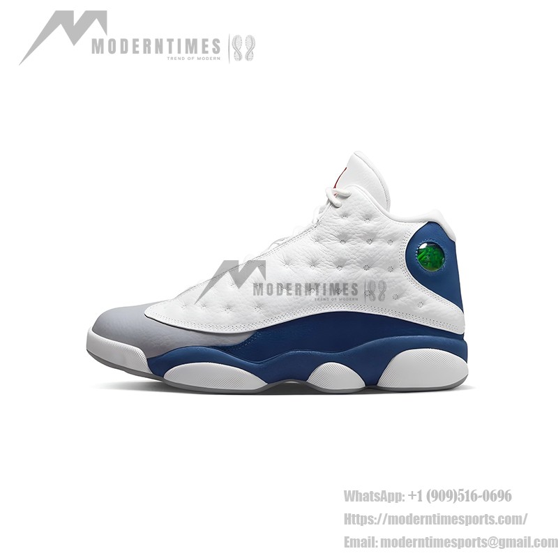 Air Jordan 13 レトロ 414571-164 - 「フレンチブルー」クラシックバスケットボールスニーカー Air Jordan 13 レトロ「フレンチブルー」414571-164 ホワイト・グレー・ブルーのバスケットボールスニーカー