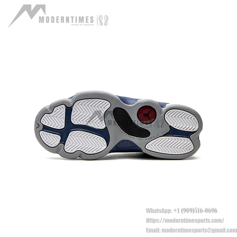 Air Jordan 13 レトロ 414571-164 - 「フレンチブルー」クラシックバスケットボールスニーカー Air Jordan 13 レトロ「フレンチブルー」414571-164 ホワイト・グレー・ブルーのバスケットボールスニーカー