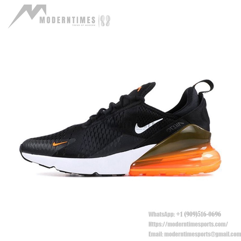 Nike Air Max 270 ブラックオレンジ AH8050-014 Nike Air Max 270 ブラックオレンジ スニーカー - 大胆でスタイリッシュなデザイン