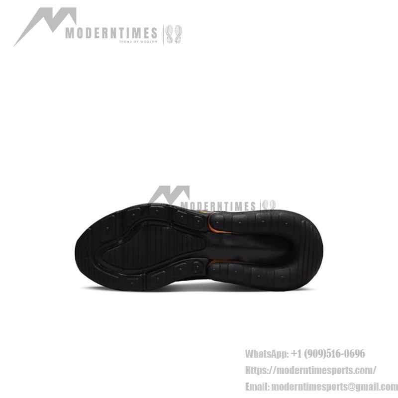 Nike Air Max 270 Multi Swoosh DV7143-001 Nike Air Max 270 Multi Swoosh Black and Gold Sneakers