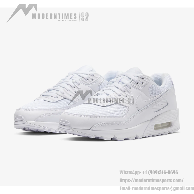 Nike Air Max 90 CN8490-100 - 洗練されたデザインと日常の快適さ Nike Air Max 90 CN8490-100 - トリプルホワイトスニーカー