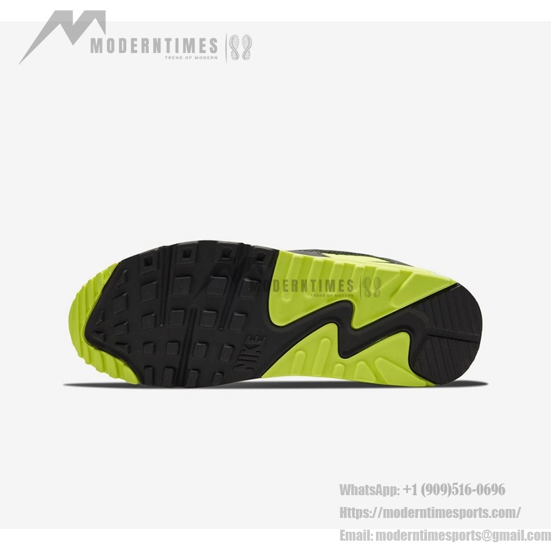 Nike Air Max 90 '30th Anniversary Volt' - アイコニックなデザイン グレーとホワイトのベースにボルトアクセントが施されたNike Air Max 90 '30th Anniversary Volt' CD0881-103