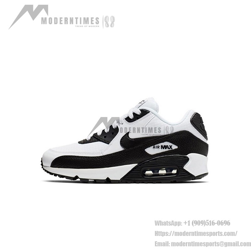 Nike Air Max 90 - クラシックなホワイト&ブラックデザイン Nike Air Max 90 325213-139 - ホワイト&ブラックの2トーンスニーカー