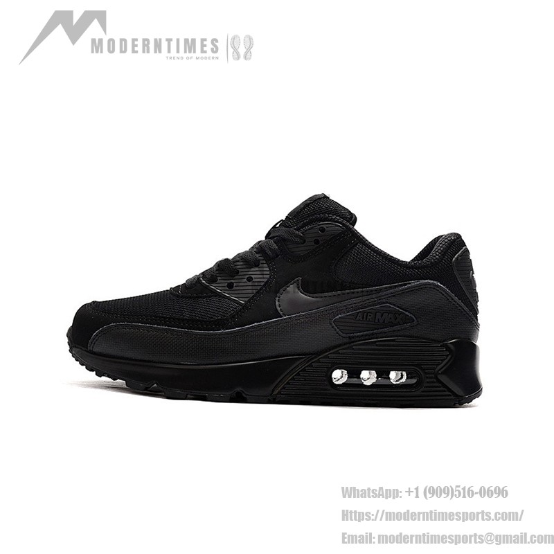 Nike Air Max 90 'Triple Black' 537384-090 - 洗練されたデザインと最高の快適さ Nike Air Max 90 'Triple Black' 537384-090 - アイコニックなオールブラックスニーカー、最大の快適さ