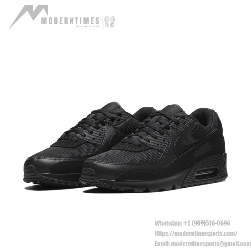 Nike Air Max 90 'Triple Black' 537384-090 - 洗練されたデザインと最高の快適さ Nike Air Max 90 'Triple Black' 537384-090 - アイコニックなオールブラックスニーカー、最大の快適さ