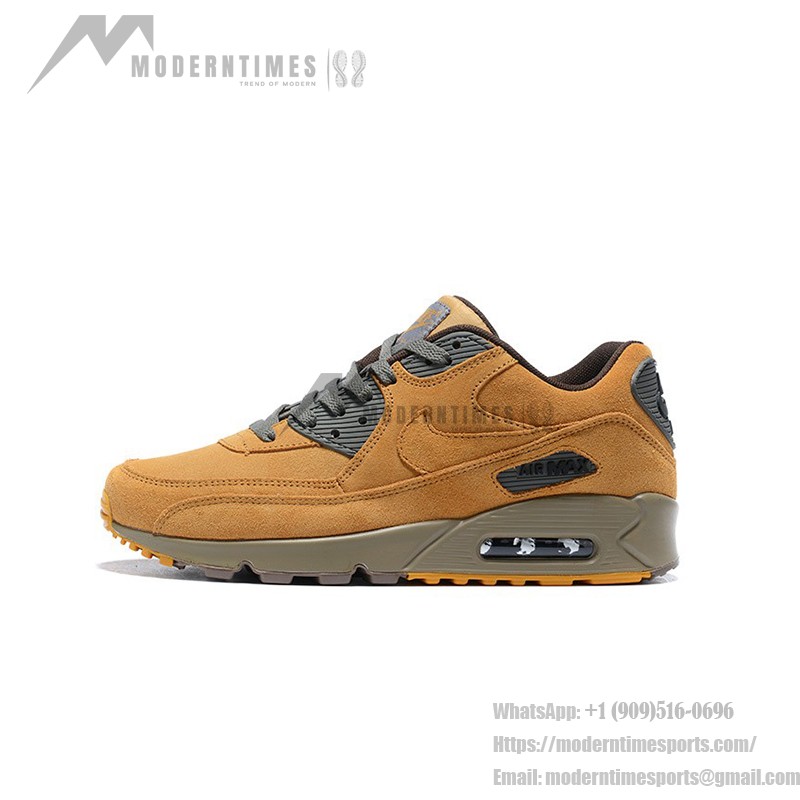 Nike Air Max 90 683282-700 - タイムレスデザインと快適性 Nike Air Max 90 683282-700 - プレミアムウィートスエードとオリーブアクセント