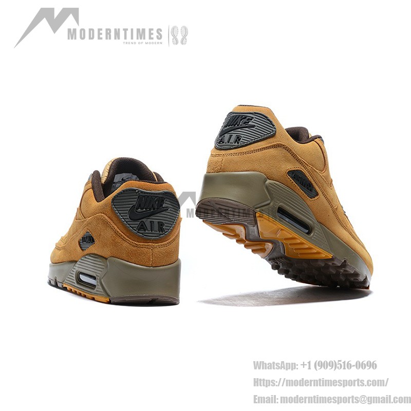 Nike Air Max 90 683282-700 - タイムレスデザインと快適性 Nike Air Max 90 683282-700 - プレミアムウィートスエードとオリーブアクセント