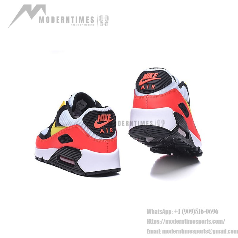Nike Air Max 90 AJ1285-109 - 大胆なスタイルと究極の快適性 Nike Air Max 90 AJ1285-109 - ホワイト、ブラック、レッド、イエローのアクセント