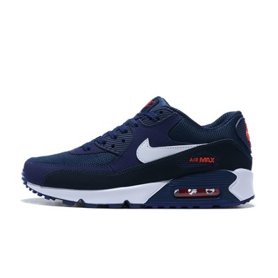 Nike Air Max 90 AJ1285-403 - ディープネイビーとホワイトスウッシュ＆レッドアクセント | アイコニックなデザイン＆日常の快適さ