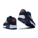 Nike Air Max 90 AJ1285-403 - アイコニックなデザインと快適性 Nike Air Max 90 AJ1285-403 - ディープネイビーとホワイトスウッシュ&レッドアクセント