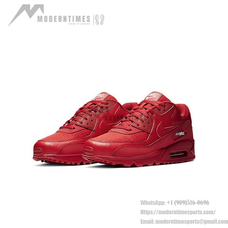 テクスチャ仕上げのNike Air Max 90 AJ1285-602 オールレッドデザイン Nike Air Max 90 AJ1285-602 テクスチャ仕上げのオールレッドスニーカー