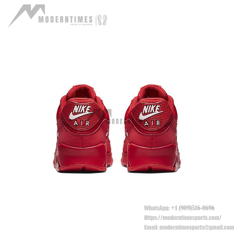 テクスチャ仕上げのNike Air Max 90 AJ1285-602 オールレッドデザイン Nike Air Max 90 AJ1285-602 テクスチャ仕上げのオールレッドスニーカー