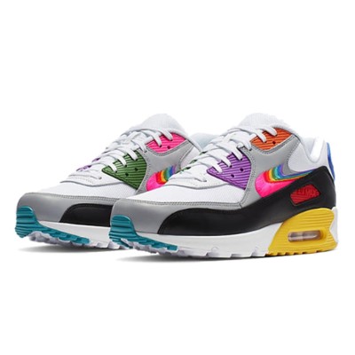Nike Air Max 90 BETRUE CJ5482-100 | 鮮やかなレインボーアクセントとアイコニックなMax Airクッショニング
