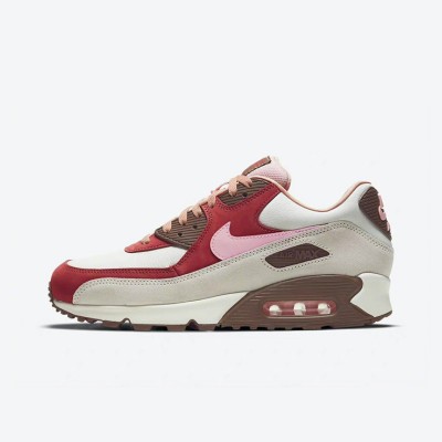 Nike Air Max 90 CU1816-100 - 「ベーコン」エディション | レトロスタイルと日常の快適さを提供するクリーム、レッド＆ピンクのスニーカー