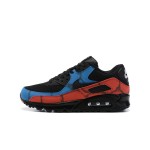 Nike Air Max 90 DJ6888-001 - タイダイデザインのブラックスニーカー Nike Air Max 90 DJ6888-001 - レッドとブルーのタイダイオーバーレイを施したブラックスニーカー