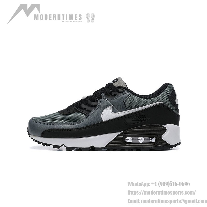 Nike Air Max 90 CN8490-002 - スタイリッシュなブラック&グレーのスニーカー Nike Air Max 90 CN8490-002 - ホワイトスウッシュが特徴のブラック&グレースニーカー